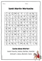 Vorschau - Arbeitsblätter - Sankt Martin - Suchsel/ Buchstabengitter - Seite 3