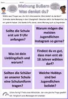 Vorschau - Arbeitsblätter - Sprechanlässe / Schreiben "Meinung äußern" - DaZ / Deutsch - Seite 2