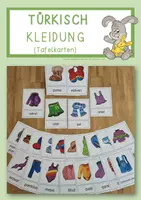 Vorschau - Präsentationen/Tafelbilder - Tafelbildkarten Kleidung türkisch - Deckblatt