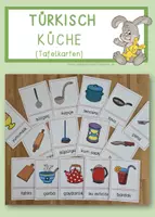 Vorschau - Präsentationen/Tafelbilder - Tafelbildkarten Küche türkisch - Deckblatt