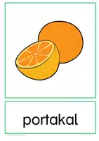 Vorschau - Präsentationen/Tafelbilder - Tafelbildkarten Obst türkisch - Seite 1