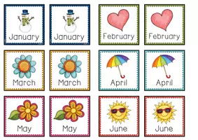 Vista previa - Juegos / Gamificación - Months of the year FIND THE PAIR GAME - página 2