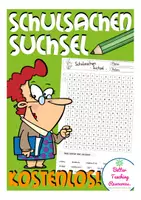 Vista previa - Hojas de trabajo - Alemán Suchsel Schule Schulsachen Deutsch gratis - Portada