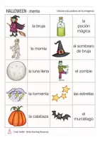 Vorschau - Spiele - Halloween Wörter finden Spanisch - Seite 1