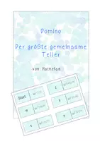 Vorschau - Spiele - Domino: Der größte gemeinsame Teiler (Übung) - Deckblatt