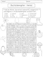 Vorschau - Arbeitsblätter - Buchstabengitter HERBST Suchsel 2fach differenziert - Seite 3
