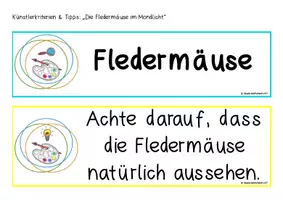 Vorschau - Stundenentwürfe - Kunststunde: Die Fledermäuse im Mondlicht (A3) - Seite 2