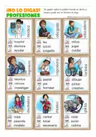 Vista previa - Juegos / Gamificación - PROFESIONES paquete de materiales Español / E.L.E. - página 3