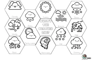 Vista previa - Hojas de trabajo - Water cycle Ingles - página 1