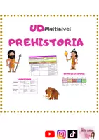 Vista previa - Unidades / Secuencias / Situaciones de Aprendizaje - UNIDAD DIDÁCTICA MULTINIVEL: La Prehistoria - Portada