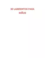 Vista previa - Juegos / Gamificación - LABERINTOS PARA NIÑOS - página 1