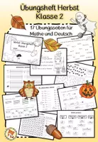 Vorschau - Arbeitsblätter - Übungsheft Herbst Klasse 2 (Mathe und Deutsch) - Deckblatt