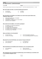 Vorschau - Test - Lektüretest - Auerhaus von Bov Bjerg Lesetest Gruppe A/B mit Lösung - Seite 1
