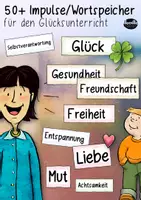 Vorschau - Poster - Impulse / Wortspeicher Glücksunterricht, Ethik & Religion - Deckblatt