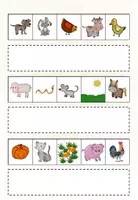 Vorschau - Arbeitsblätter - Klettmappe Bauernhof Lesen Bild Satz Zuordnung - Seite 3