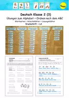 Vorschau - Arbeitsblätter - Deutsch Klasse 2 - Übungen zum ABC mit Lösungsblättern (DR+LA) - Deckblatt