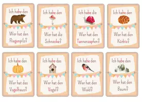 Vorschau - Spiele - Ich habe - Wer hat? Lesespiel für die Grundschule (Im Wald) - Seite 3