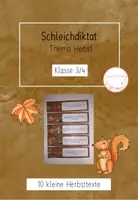 Vorschau - Stundenentwürfe - Schleichdiktat - Bundle: Herbst und Halloween Kl. 3/4 - Seite 1