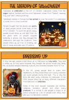 Vorschau - Stundenentwürfe - All ABOUT HALLOWEEN - 10 Fact Cards + Answer Booklet (Reading Comprehensions) - Seite 2