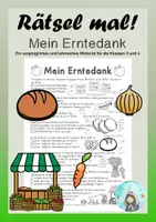 Vorschau - Arbeitsblätter - Rätsel mal! Mein Erntedank (Klassen 3 und 4) - Deckblatt
