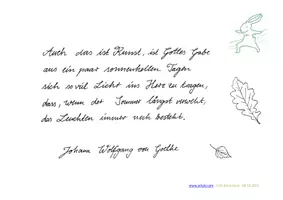 Vorschau - Mal- und Bastelvorlagen - Herbstgedicht Goethe mit Bewegungen #AreYouOk - Seite 1