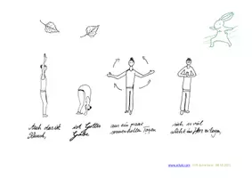 Vorschau - Mal- und Bastelvorlagen - Herbstgedicht Goethe mit Bewegungen #AreYouOk - Seite 2