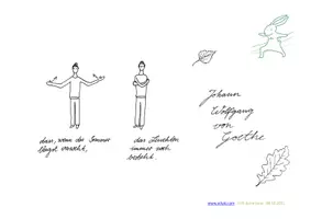 Vorschau - Mal- und Bastelvorlagen - Herbstgedicht Goethe mit Bewegungen #AreYouOk - Seite 3