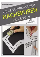 Vorschau - Arbeitsblätter - Materialpaket - Spure die Zahlen nach 0-10 Straße & Auto - Deckblatt