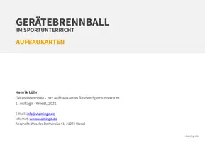 Vorschau - Bildkarten - Gerätebrennball: 20+ Aufbaukarten für den Sportunterricht - Seite 2