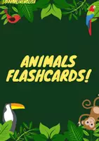 Vista previa - Unidades / Secuencias / Situaciones de Aprendizaje - Flashcards of the animals in English! - Portada