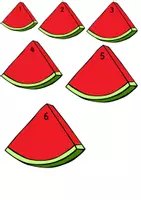 Vorschau - Fördermaterial/Inklusion - Zählen von 1 bis 10 mit Wassermelonen - Deckblatt