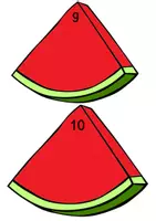 Vorschau - Fördermaterial/Inklusion - Zählen von 1 bis 10 mit Wassermelonen - Seite 2