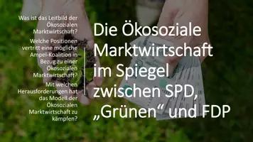 Vorschau - Stundenentwürfe - Die Ökosoziale Marktwirtschaft im Spiegel zwischen SPD-Grünen-FDP - Seite 3