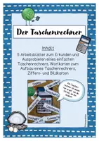 Vorschau - Arbeitsblätter - Der Taschenrechner - Deckblatt