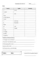 Vorschau - Arbeitsblätter - Englisch Vokabeltests Klasse 5 (Uhrzeit, Unit 3+4) - Seite 2