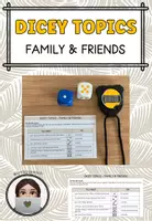 Vorschau - Spiele - Dicey Topics: Family and Friends - Deckblatt