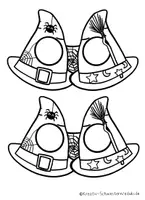 Vorschau - Mal- und Bastelvorlagen - Halloween Masken, Basteln Halloween, Halloween Kunst - Seite 1