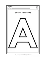 Vista previa - Unidades / Secuencias / Situaciones de Aprendizaje - FICHAS PARA COLOREAR ABECEDARIO - página 3
