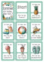Vorschau - Spiele - Lesespiel Sommer - Ich habe... Wer hat? - Seite 1