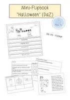 Vorschau - Arbeitsblätter - Mini-Flipbook "Halloween" (DaZ) - Deckblatt