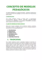 Vista previa - Unidades / Secuencias / Situaciones de Aprendizaje - CONCEPTOS DE MODELOS PEDAGOGICOS - Portada