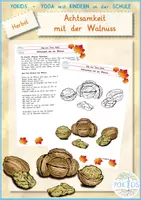 Vorschau - Arbeitsblätter - Herbst Achtsamkeit mit der Walnuss - Deckblatt