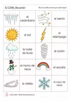 Vorschau - Spiele - Spanisch Memory Spiel das Wetter - el clima I el tiempo - Seite 2