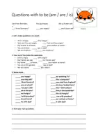 Vista previa - Unidades / Secuencias / Situaciones de Aprendizaje - Questions with to be - worksheet - Portada