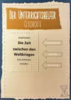 Vorschau - Arbeitsblätter - Zeitstrahl: Die Zeit zwischen den Weltkriegen - Deckblatt
