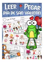 Vista previa - Hojas de trabajo - Leer y pegar - Día de San Valentín - Portada