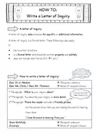 Vorschau - Unterrichtsreihen - How to Write a Letter of Inquiry inkl. interaktiver PDF - Seite 1