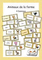 Vorschau - Spiele - animaux de la ferme-Dominopaket - Deckblatt