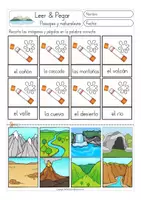 Vista previa - Unidades / Secuencias / Situaciones de Aprendizaje - Leer y pegar - Español paisajes y naturaleza - página 2