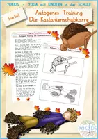 Vorschau - Lehrpläne/Lehrermaterial - Herbst Autogenes Training Die Kastanienschubkarre - Deckblatt